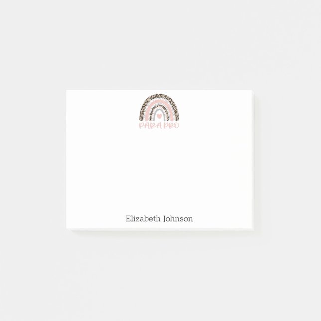 ParaProfessional Para Pro Rainbow Gift Post-it Block (Framsida)