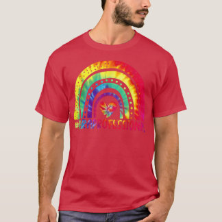 ParaProfessional Para Squad Tie Dye Rainbow Back T Shirt