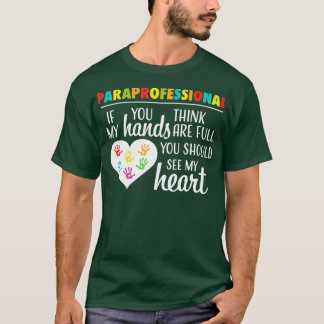 Paraprofessional Teacher Assistant Cute School T Shirt