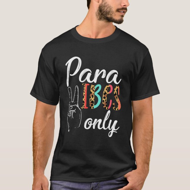 Paraprofessionell lärare Parabildator Para Vibes O T Shirt (Framsida)