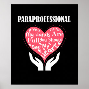 Paraprofessionell om du Tänka min Händer är Fullt Poster