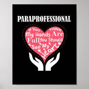 Paraprofessionell om du Tänka min Händer är Fullt Poster