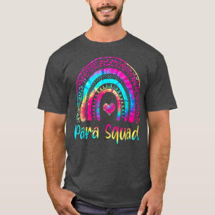 Paraprofessionell Para Squad Teacher Crew Tie Dye T Shirt