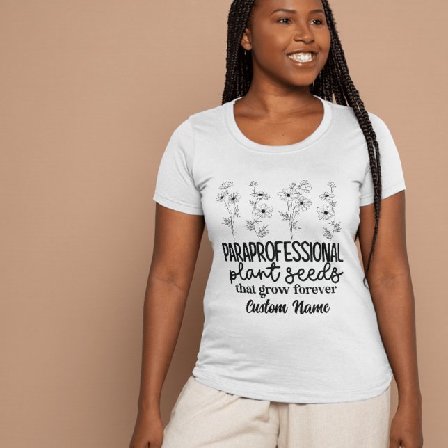 Paraprofessionell växtfrö som växer för alltid t shirt (Skapare uppladdad)