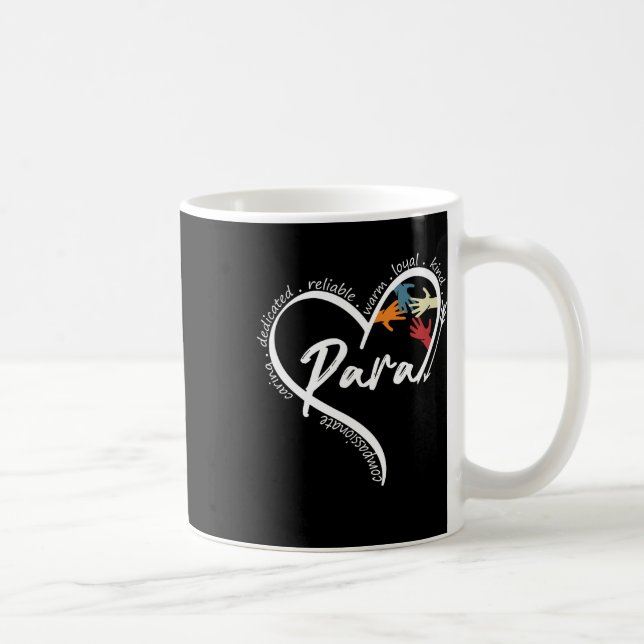 Paraprofessionella grafiska t-shirts tops tillbaka kaffemugg (Höger)