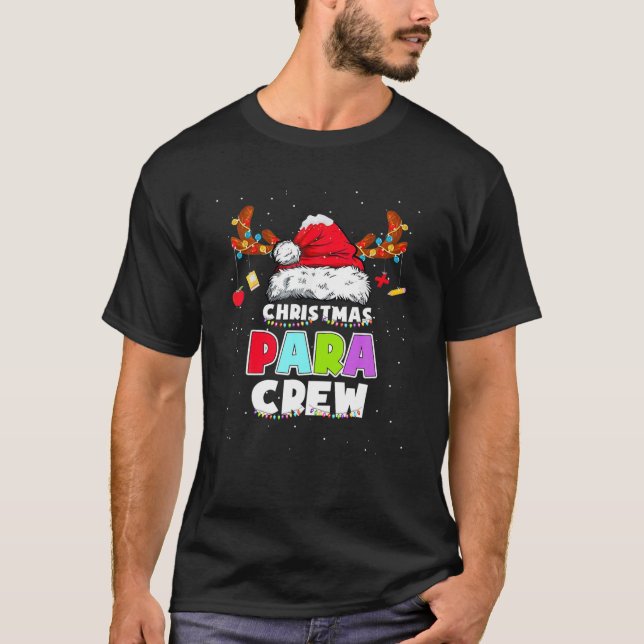 Paraprofessionellt God jul Julafton Santa's Favo T Shirt (Framsida)