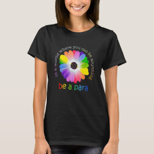 Paraprofessionellt liv Boho Leopard Rainbow tillba T Shirt
