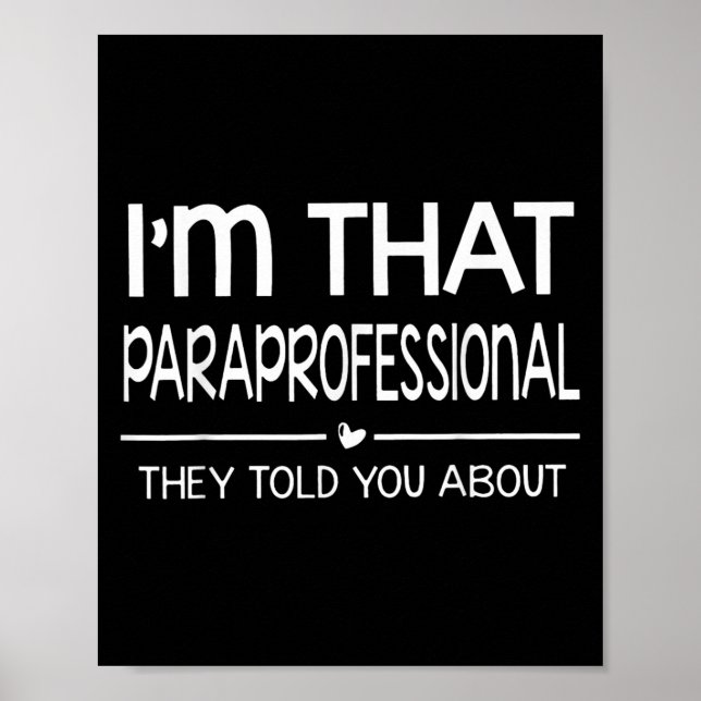 Paraprofessionellt sa de om Para Poster (Framsidan)