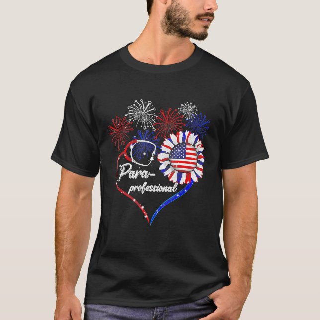 Paraprofessionellt stetoskocope Fireworks Solros F T Shirt (Framsida)