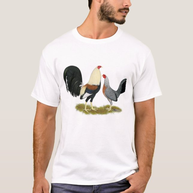 Parar modig fågel för grå färg tee shirt (Framsida)