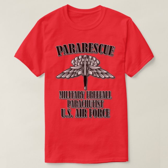 Pararescue Military Freefall T Shirt (Design framsida)