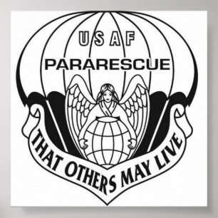 Pararescueaffisch Poster