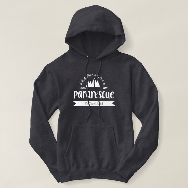 PararescuePortland hoodie T-shirt (Design framsida)