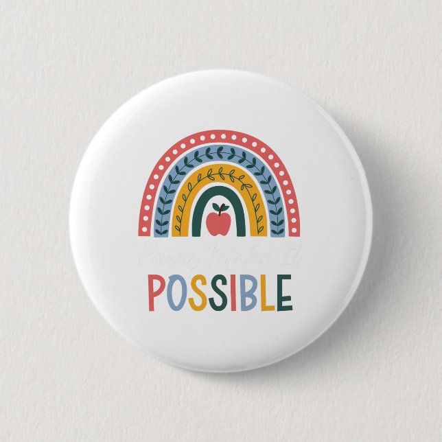 Paras Make It Possible Rainbow Para Sped Lärare I Knapp (Framsida)