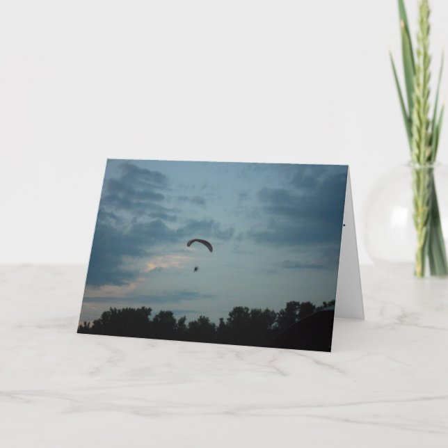 "Parasailer"-födelsedagskort Kort (Framsida)