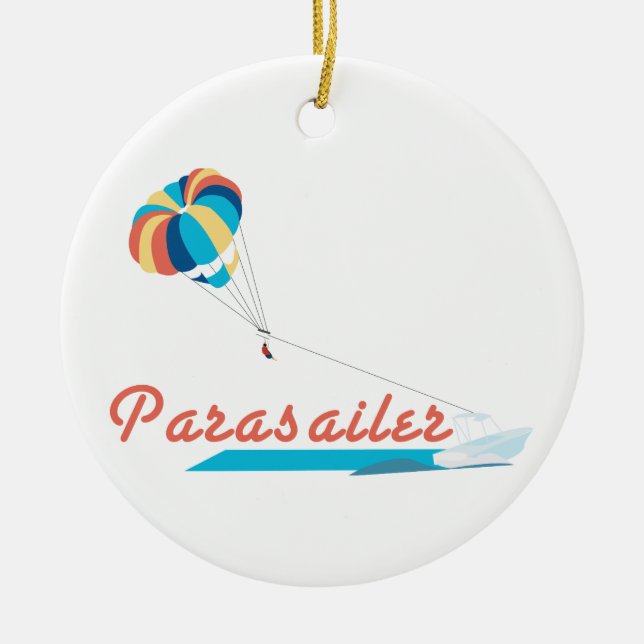 Parasailer Julgransprydnad Keramik (Framsidan)