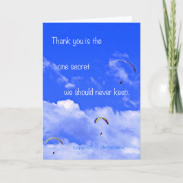 Parasailing #2 med dikt: Inget hemligt Kort