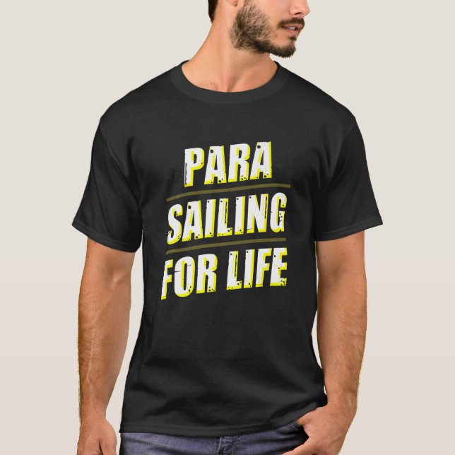 Parasationell parasagelapparat för livets Parasail T Shirt (Framsida)