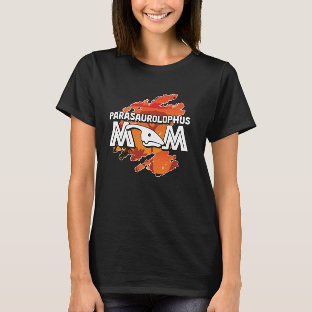 Parasaurolophus Dinosaur Mamma Paleontology Parasa T Shirt (Framsida)