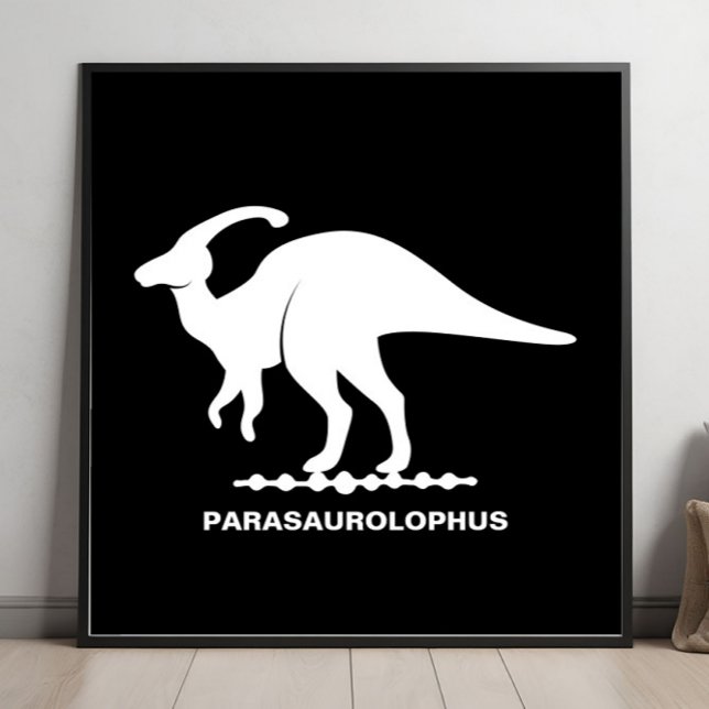 Parasaurolophus Dinosaur Silhouette Poster (Skapare uppladdad)