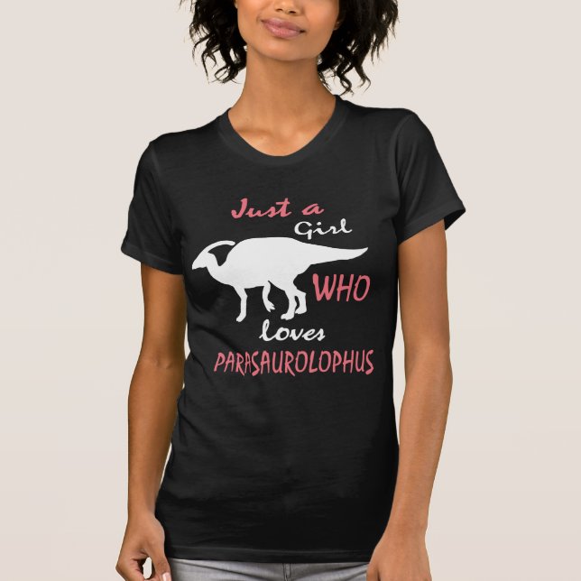 Parasaurolophus flicka t shirt (Framsida)
