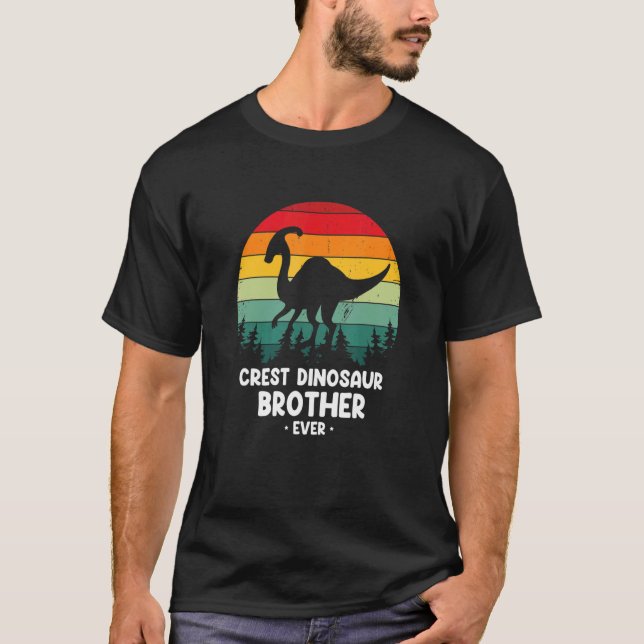 Parasaurolophus for Cest Dinosaur Brother ever T Shirt (Framsida)