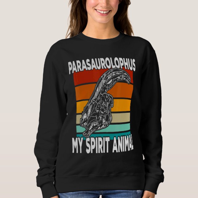 Parasaurolophus Is My Spirit Animal  Kids T Shirt (Framsida)