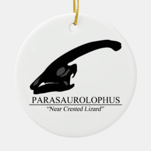 Parasaurolophus Skull Julgransprydnad Keramik