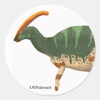 Parasaurolophus Sticker Runt Klistermärke