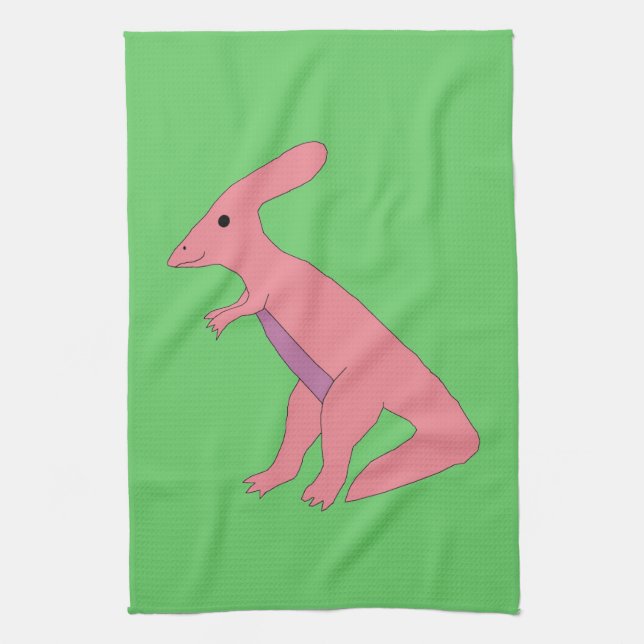 Parasaurolophus towel kökshandduk (Vertikal)