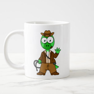 Parasaurolophus var indiana Jones. Jumbo Mugg