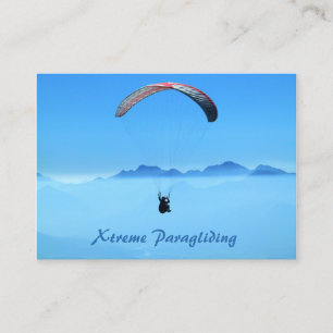 Parascending Paraglidingblå himmel - visitkort