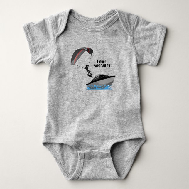Paraserande Baby-dräkt T Shirt (Framsida)