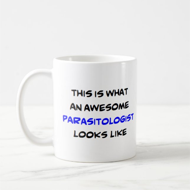 parasitolog, fantastisk kaffemugg (Vänster)