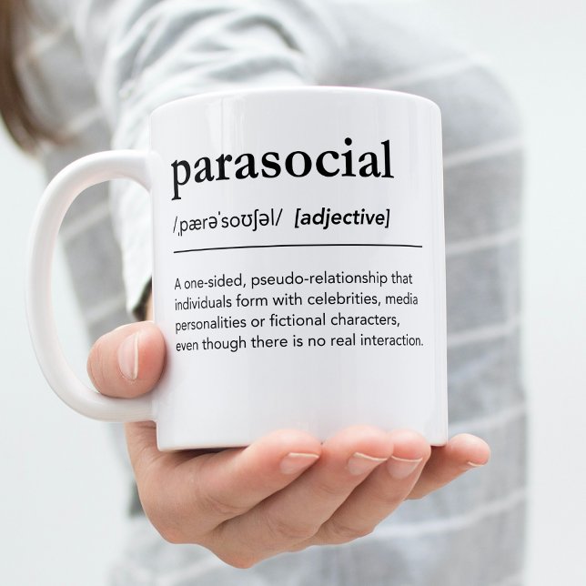 Parasocial relation GenZ Vocabulary Kaffemugg (Skapare uppladdad)