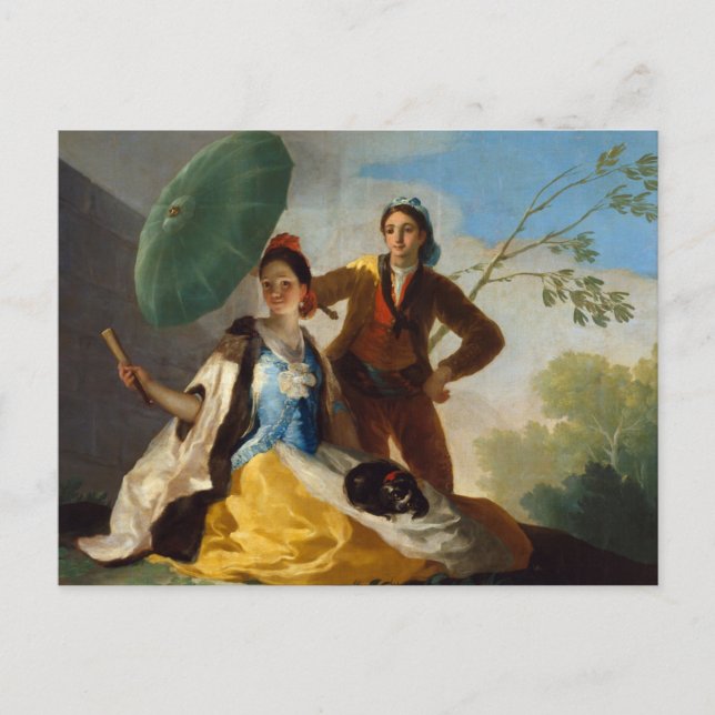 Parasol av Francisco Goya Postcard Vykort (Framsida)