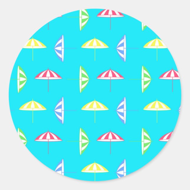 Parasol mönster runt klistermärke (Framsida)