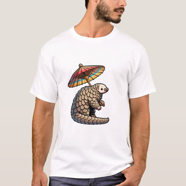Parasol Pangolin T Shirt (Framsida)