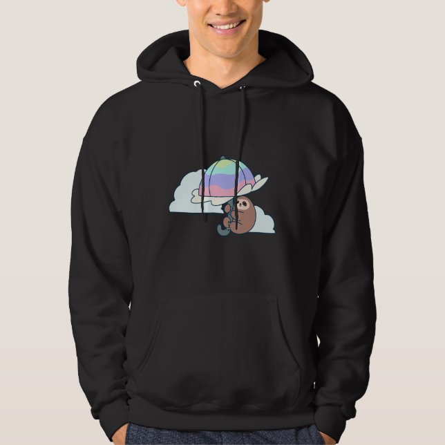 Parasol Sloth Passande Hoodie (Framsida)