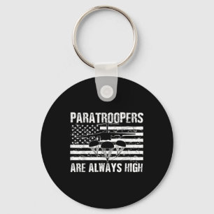 Paratrooper American Flagga US Army Soldier Vetera Nyckelring