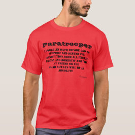 Paratrooper OathT-Shirt T Shirt