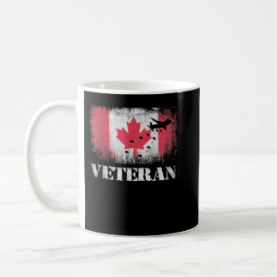 Paratrooper Veteran Canada Flagga Airborne Kaffemugg