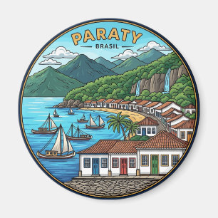 Paraty Brasilien Travel Magnet