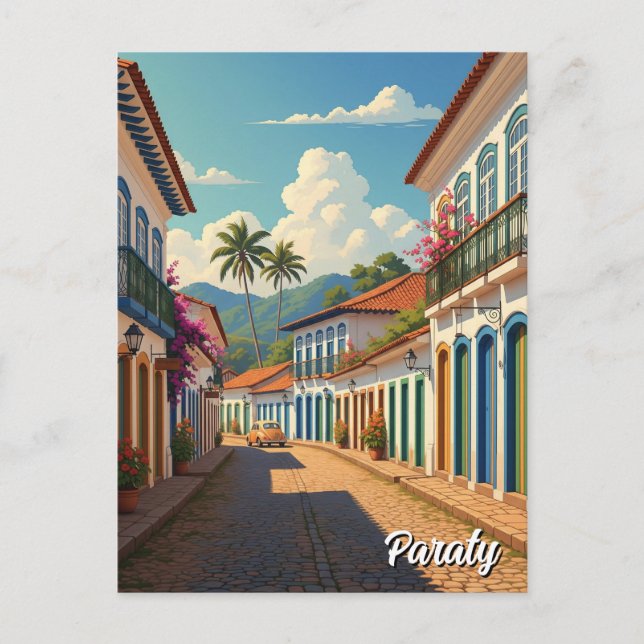 Paraty Brasilien Travel Vykort (Framsida)