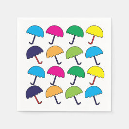 Parbrella Colorful Umbrella Party Pappersservett