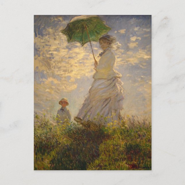 Parbrella Monet Painting Vykort (Framsida)
