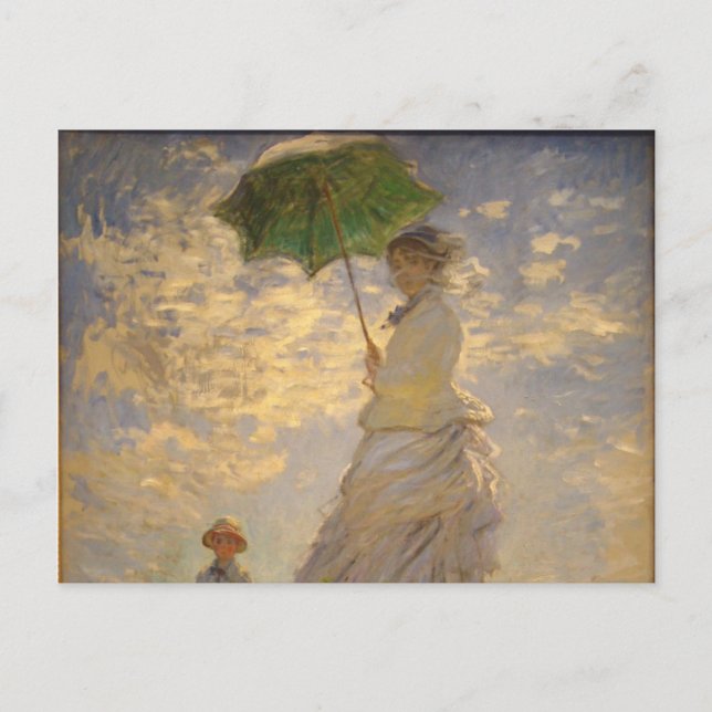 Parbrella Monet Painting Vykort (Framsida)