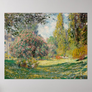 Parc Monceau (1876) av Claude Monet Poster