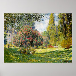 Parc Monceau av Claude Monet Poster