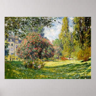 Parc Monceau av Claude Monet Poster